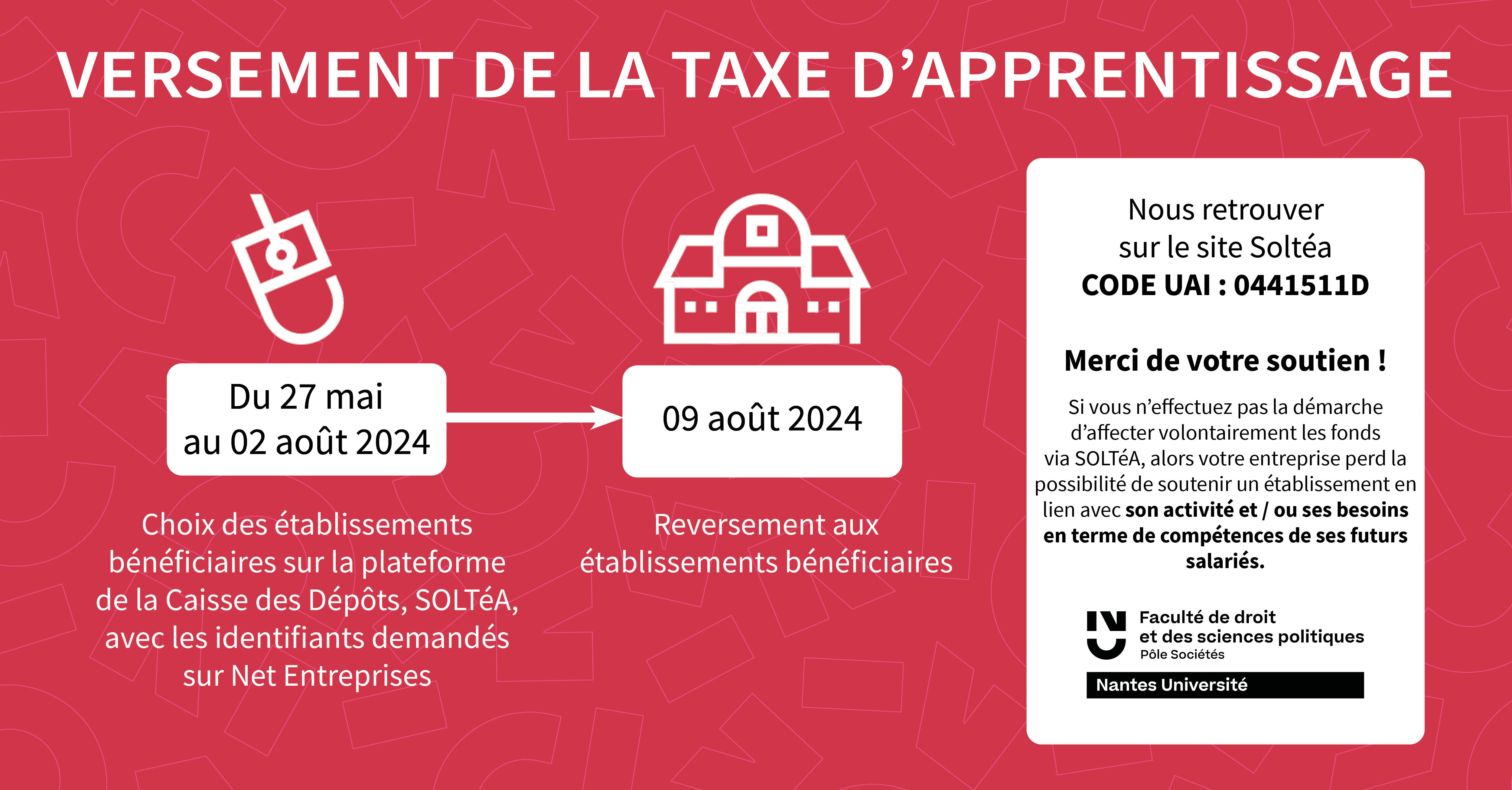 Taxe d'apprentissage 2024